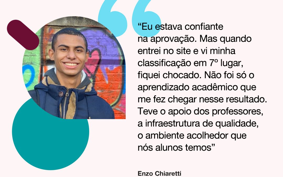 Enzo Chiaretti – 7º lugar no vestibular de Direito da FGV