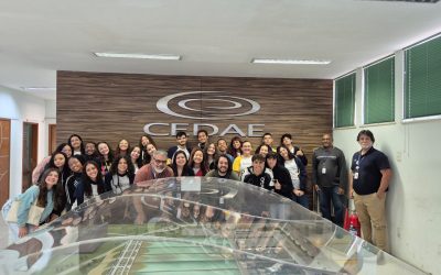 Estudantes participam de visita à Estação de Tratamento de Água do Guandu
